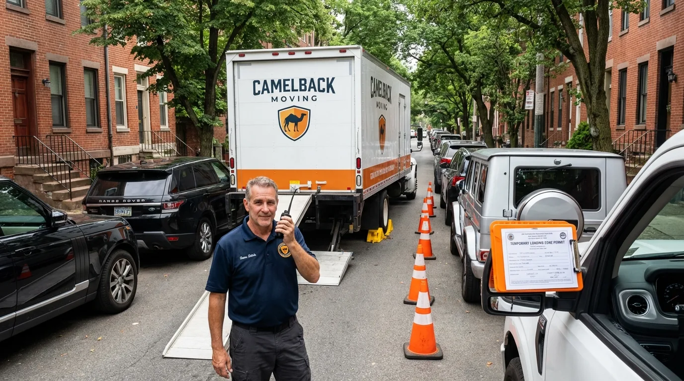 City street loading permit setup in Schwenksville, PA