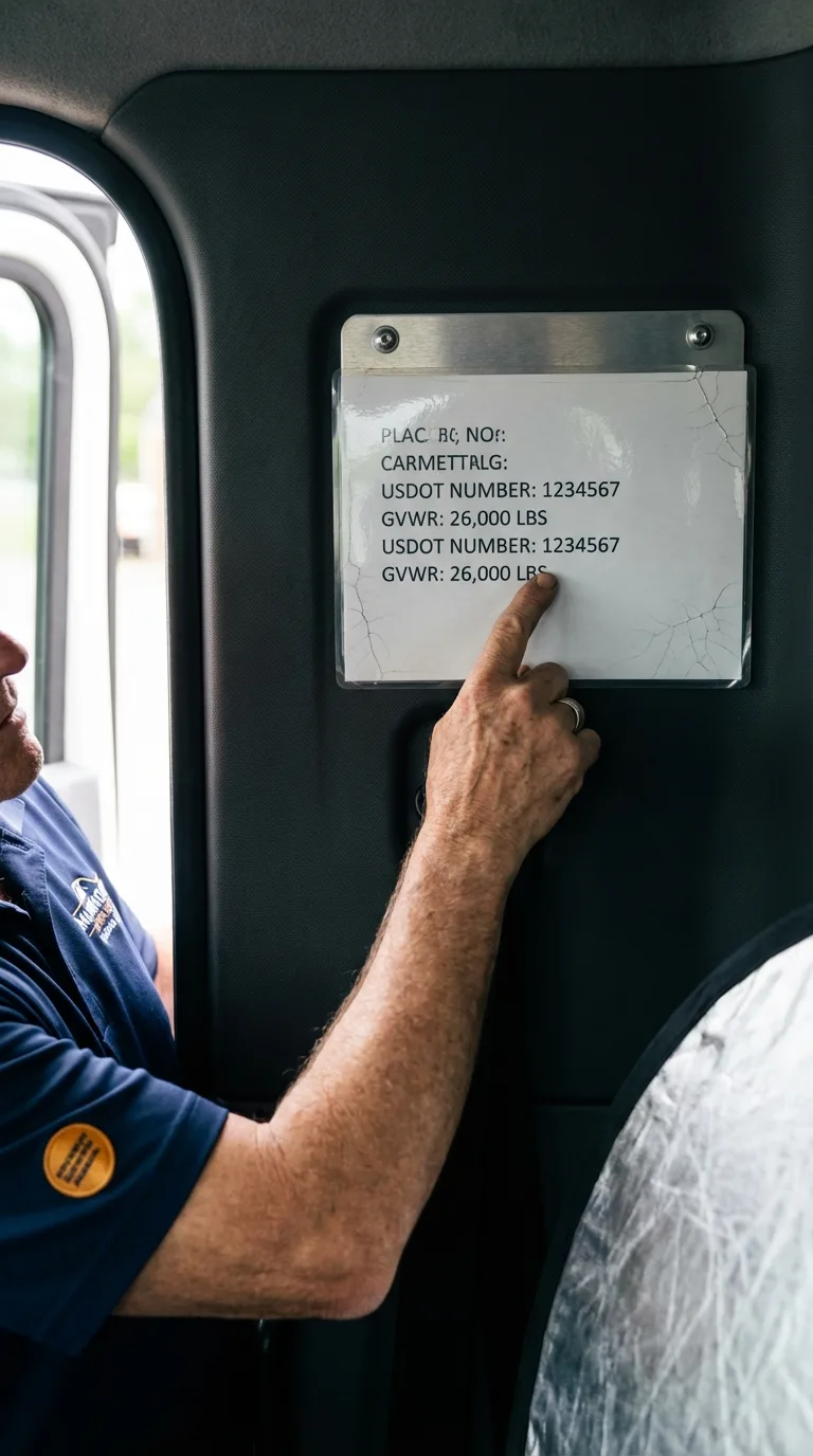 USDOT licensing placard verification in Schwenksville